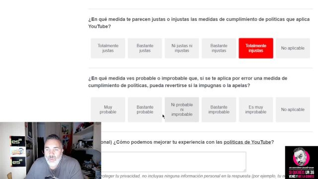 Encuestas de sesgo en YouTube