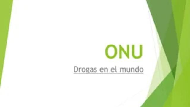 ONU: Blanqueo mundial de la droga