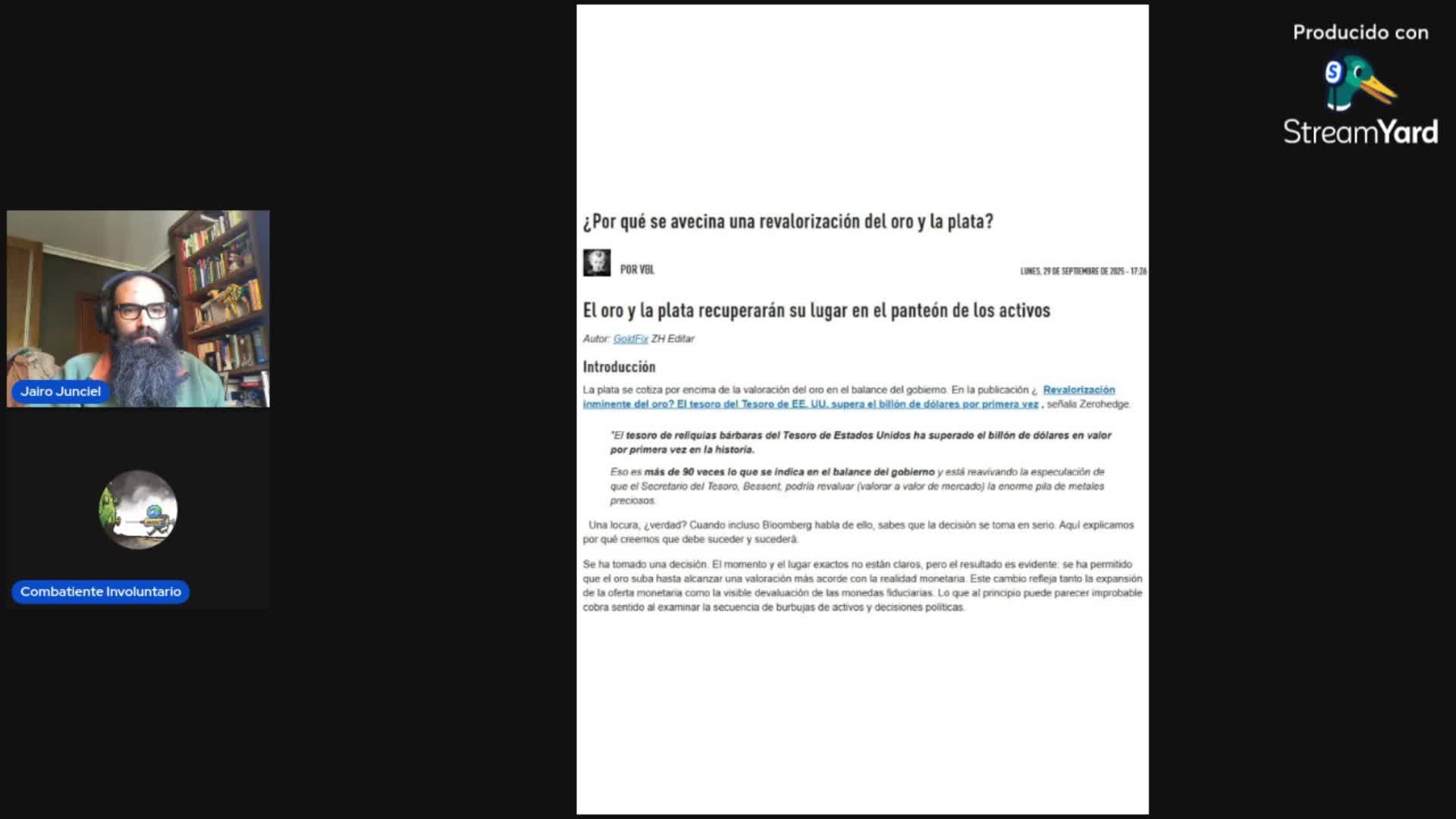 20251005 Hoy en NoticiORO: El dinero no vale nada.