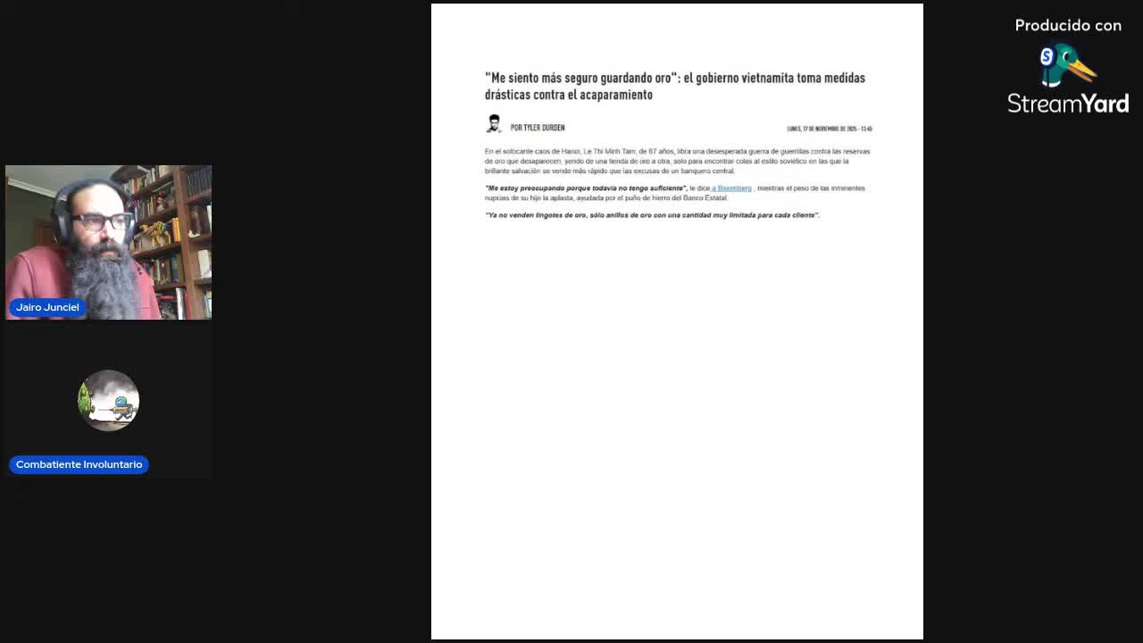 20251123 Hoy en NoticiORO： ¡Ojo! Cuidadito, cuidadito...